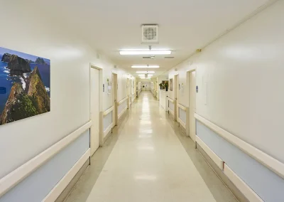 The hallway in Shoreline Care Center