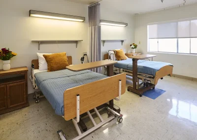 A resident's room at Shoreline Care Center